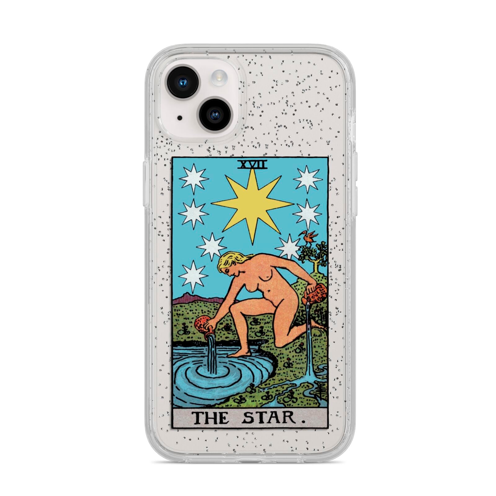 The Star Tarot Card iPhone 14 Plus Glitter Tough Case Starlight