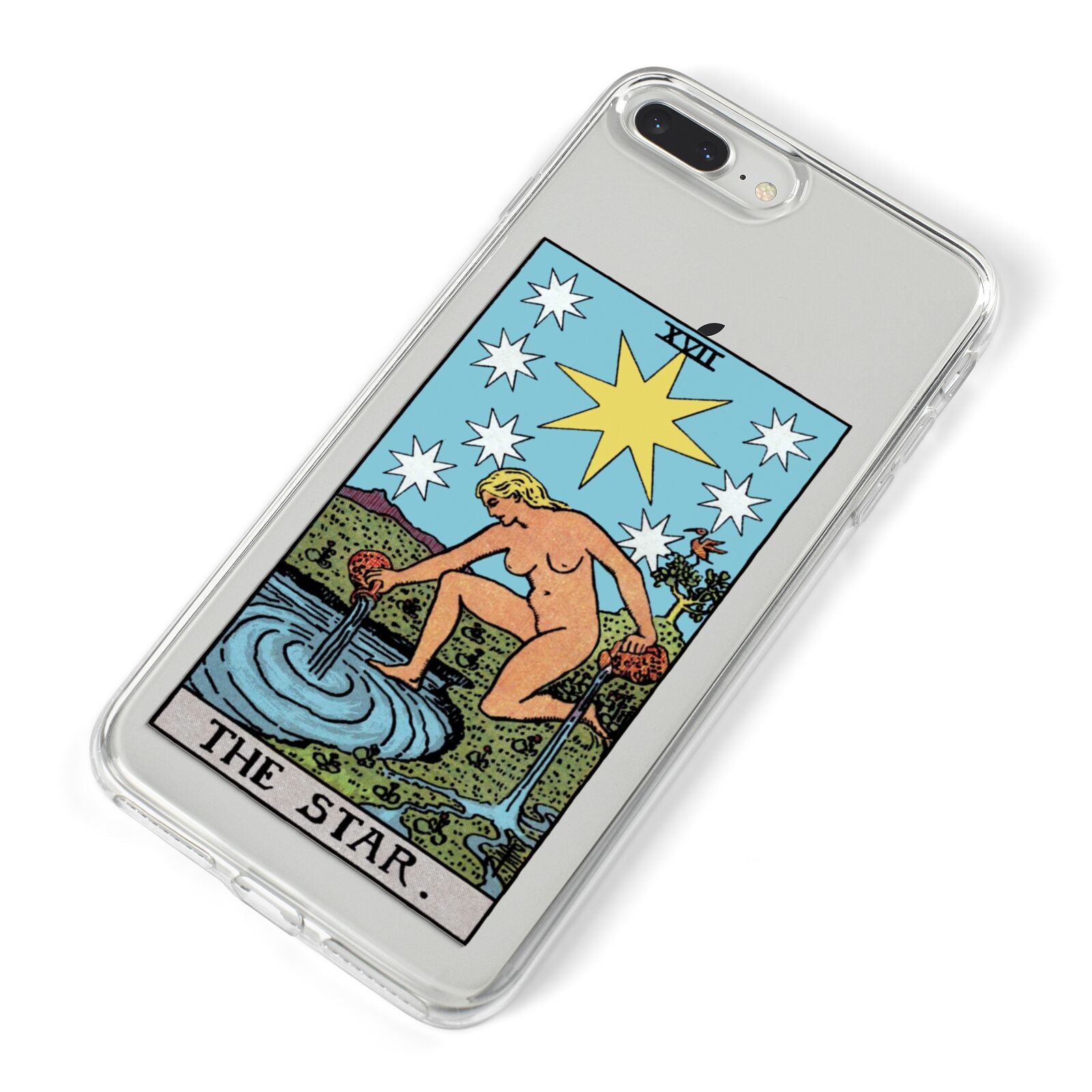 The Star Tarot Card iPhone 8 Plus Bumper Case on Silver iPhone Alternative Image