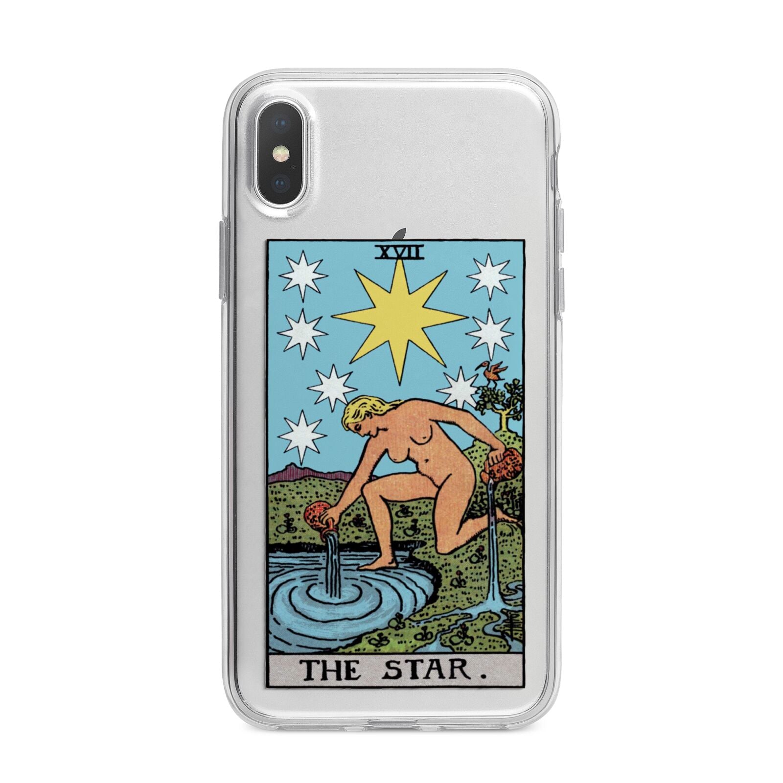 The Star Tarot Card iPhone X Bumper Case on Silver iPhone Alternative Image 1