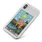 The Star Tarot Card iPhone X Bumper Case on Silver iPhone