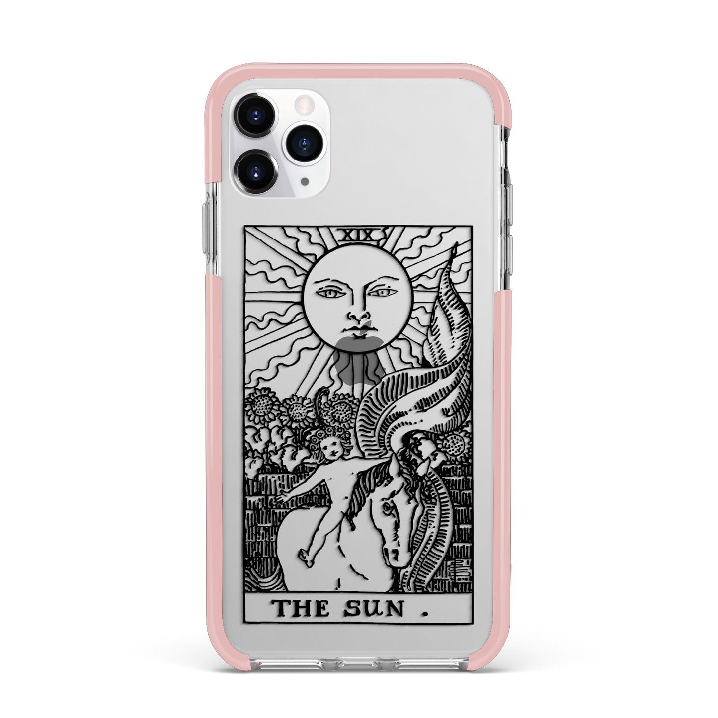 The Sun Monochrome iPhone 11 Pro Max Impact Pink Edge Case