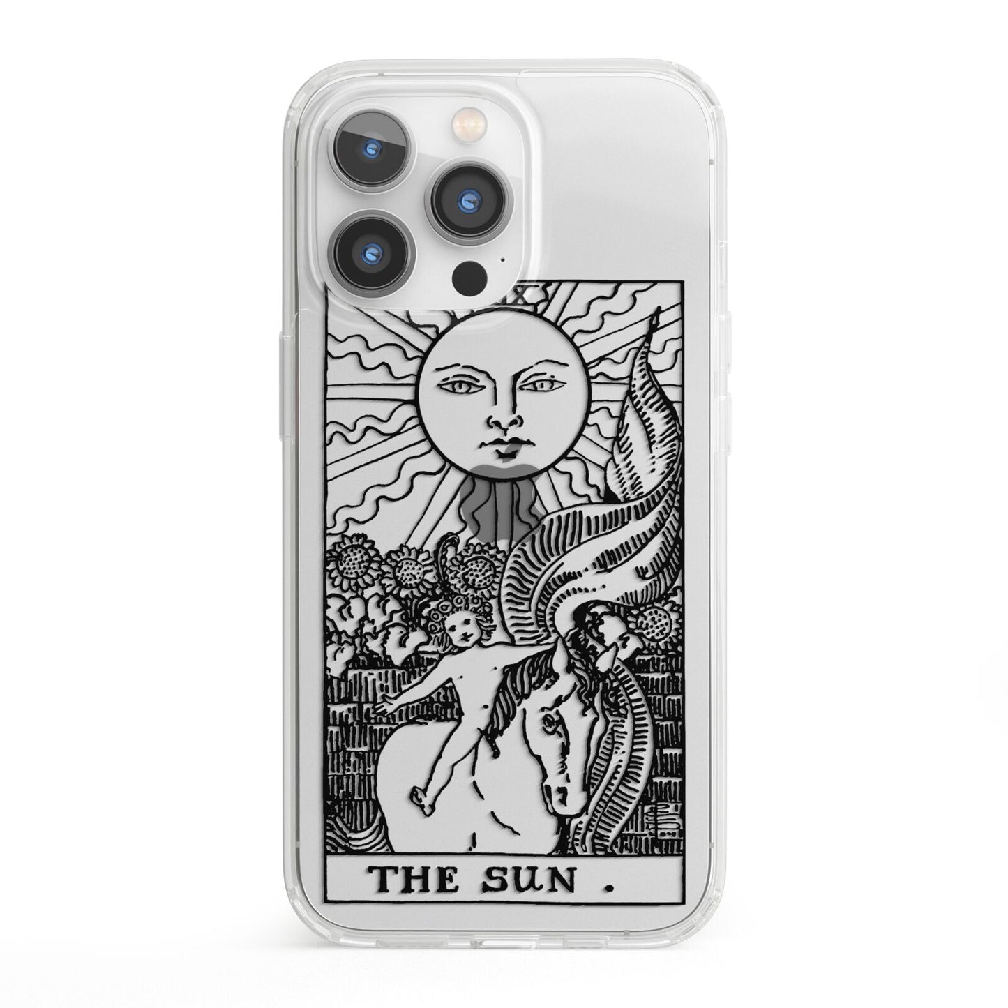 The Sun Monochrome iPhone 13 Pro Clear Bumper Case