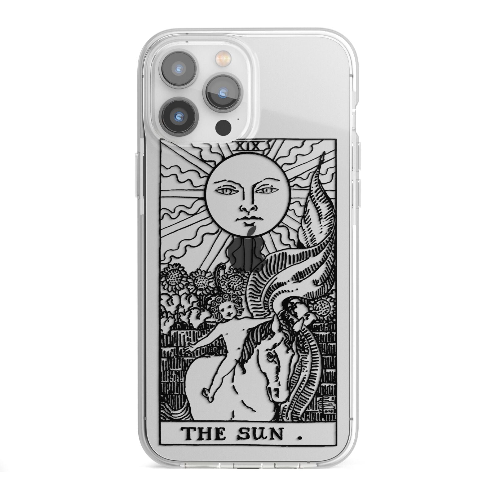 The Sun Monochrome iPhone 13 Pro Max TPU Impact Case with White Edges