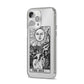 The Sun Monochrome iPhone 14 Pro Max Clear Tough Case Silver Angled Image