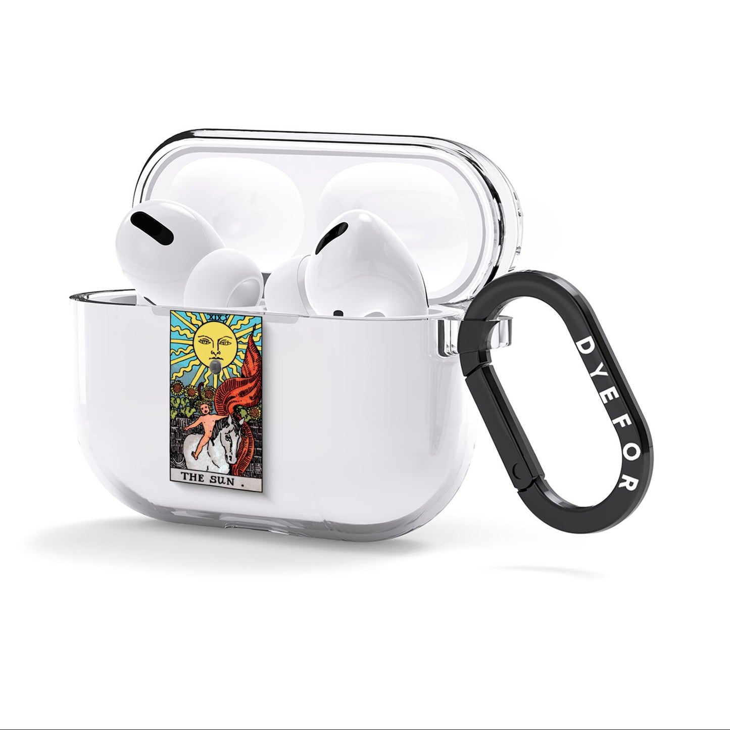 The Sun Tarot Card AirPods Clear Case 3rd Gen Side Image