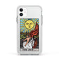 The Sun Tarot Card Apple iPhone 11 in White with White Impact Case