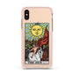 The Sun Tarot Card Apple iPhone Xs Impact Case Pink Edge on Gold Phone