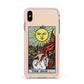 The Sun Tarot Card Apple iPhone Xs Max Impact Case Pink Edge on Gold Phone
