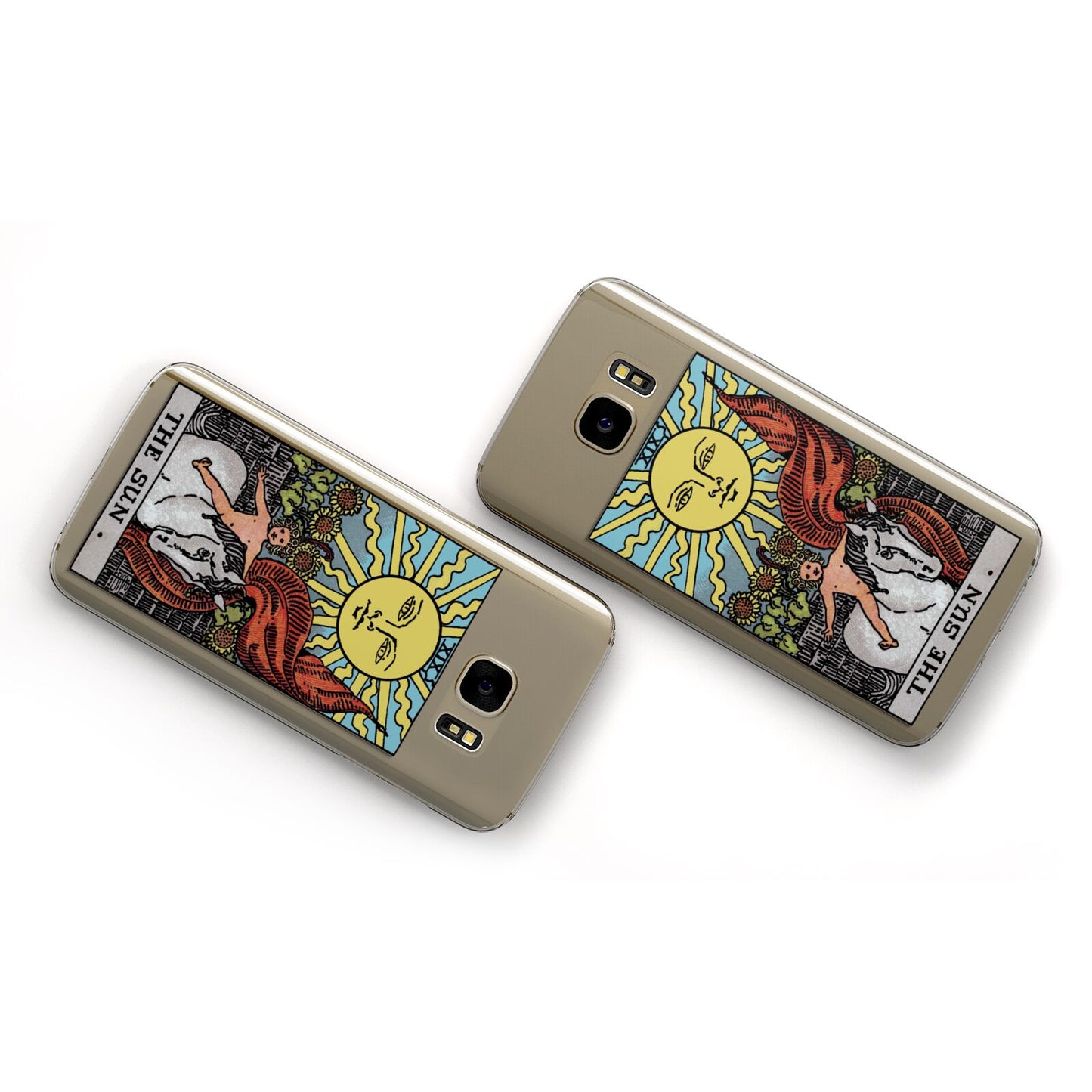 The Sun Tarot Card Samsung Galaxy Case Flat Overview