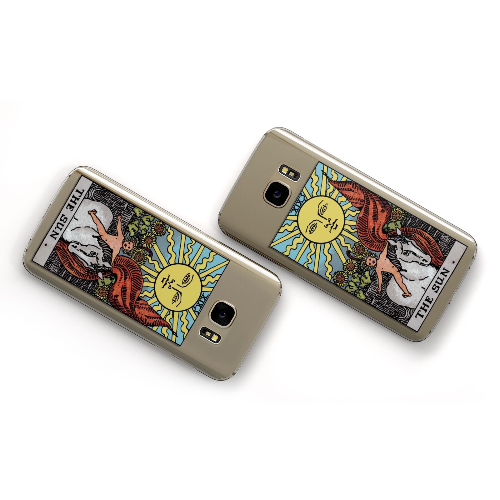 The Sun Tarot Card Samsung Galaxy Case Flat Overview