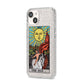 The Sun Tarot Card iPhone 14 Glitter Tough Case Starlight Angled Image