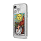 The Sun Tarot Card iPhone 14 Pro Max Glitter Tough Case Silver Angled Image