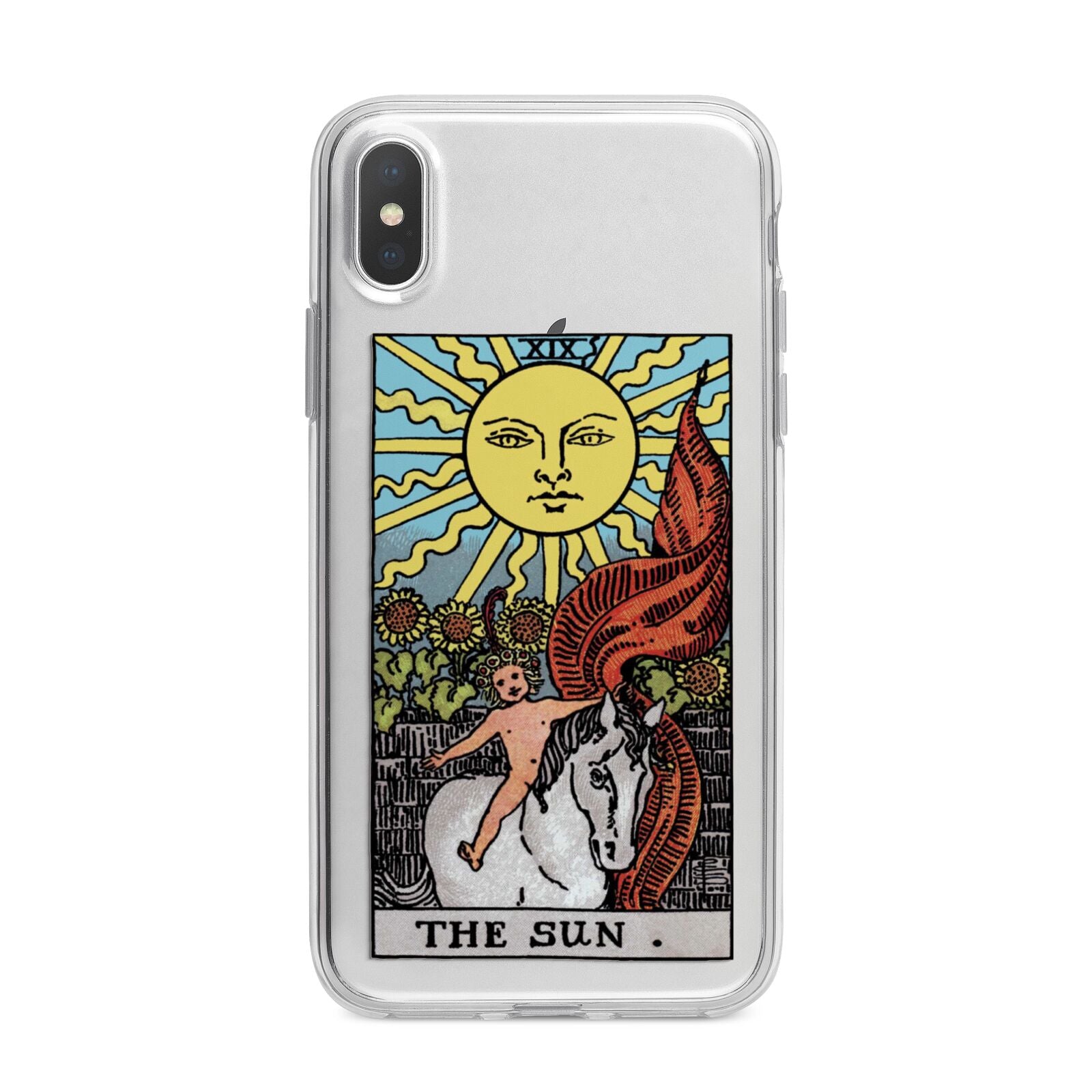 The Sun Tarot Card iPhone X Bumper Case on Silver iPhone Alternative Image 1