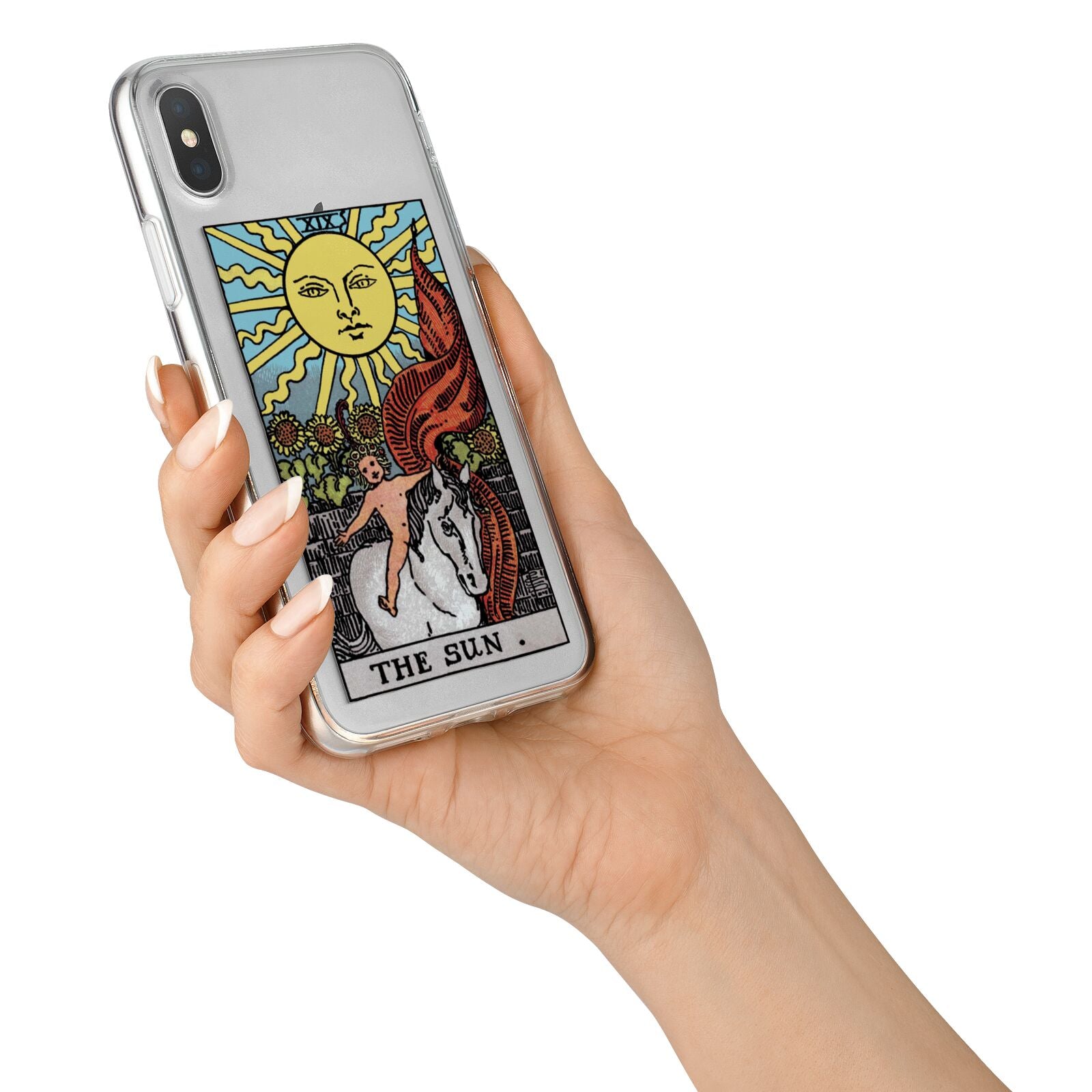 The Sun Tarot Card iPhone X Bumper Case on Silver iPhone Alternative Image 2