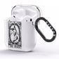 The World Monochrome AirPods Clear Case Side Image