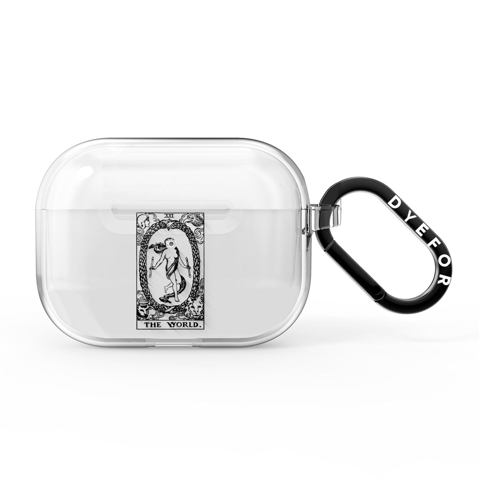 The World Monochrome AirPods Pro Clear Case