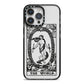 The World Monochrome iPhone 14 Pro Max Black Impact Case on Silver phone