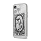 The World Monochrome iPhone 14 Pro Max Glitter Tough Case Silver Angled Image