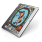 The World Tarot Card Apple iPad Case on Grey iPad Side View