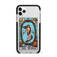 The World Tarot Card Apple iPhone 11 Pro Max in Silver with Black Impact Case
