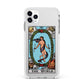 The World Tarot Card Apple iPhone 11 Pro Max in Silver with White Impact Case