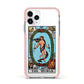 The World Tarot Card Apple iPhone 11 Pro in Silver with Pink Impact Case
