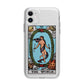The World Tarot Card Apple iPhone 11 in White with Bumper Case