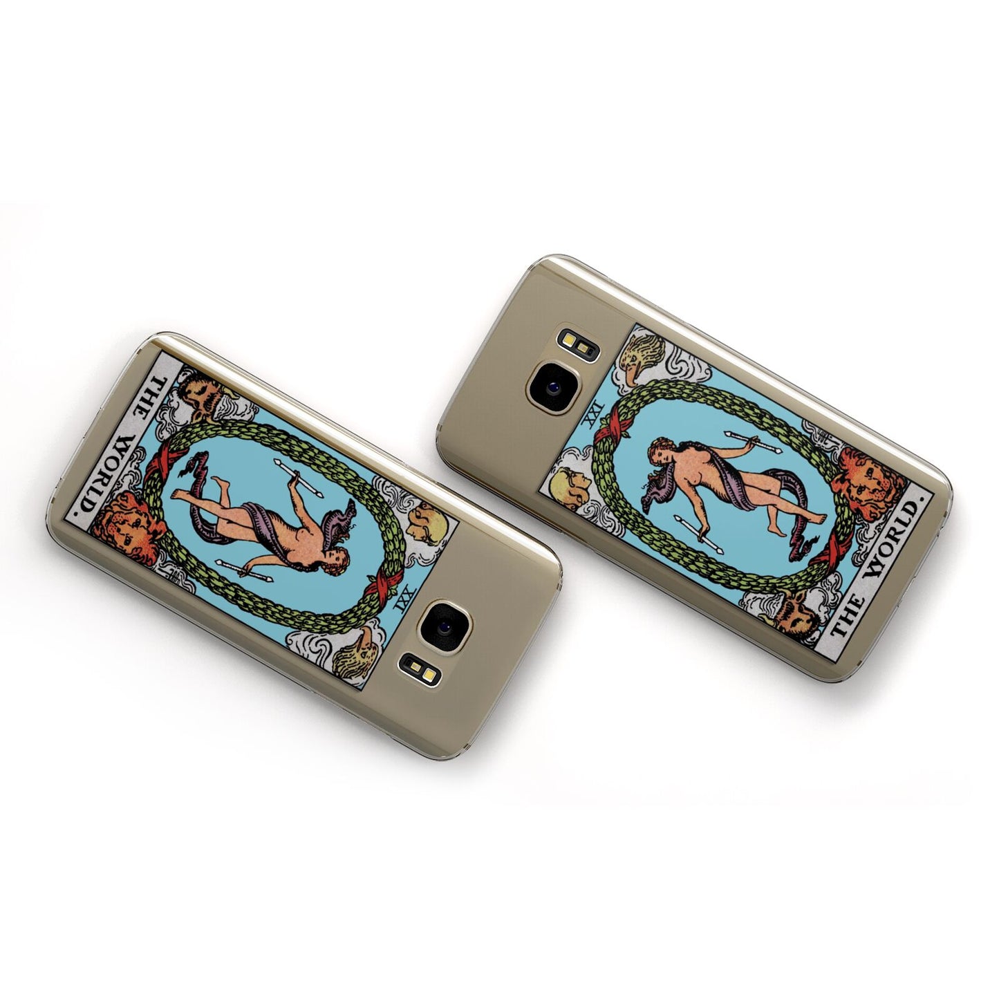 The World Tarot Card Samsung Galaxy Case Flat Overview