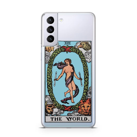 The World Tarot Card Samsung S21 Plus Phone Case