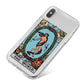 The World Tarot Card iPhone X Bumper Case on Silver iPhone