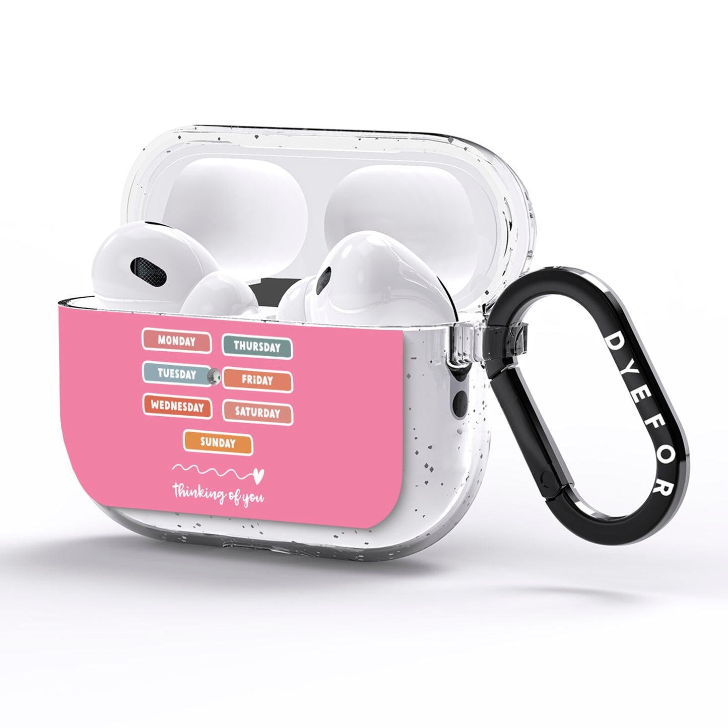 Thinking of You AirPods Pro Glitter Case Side Image