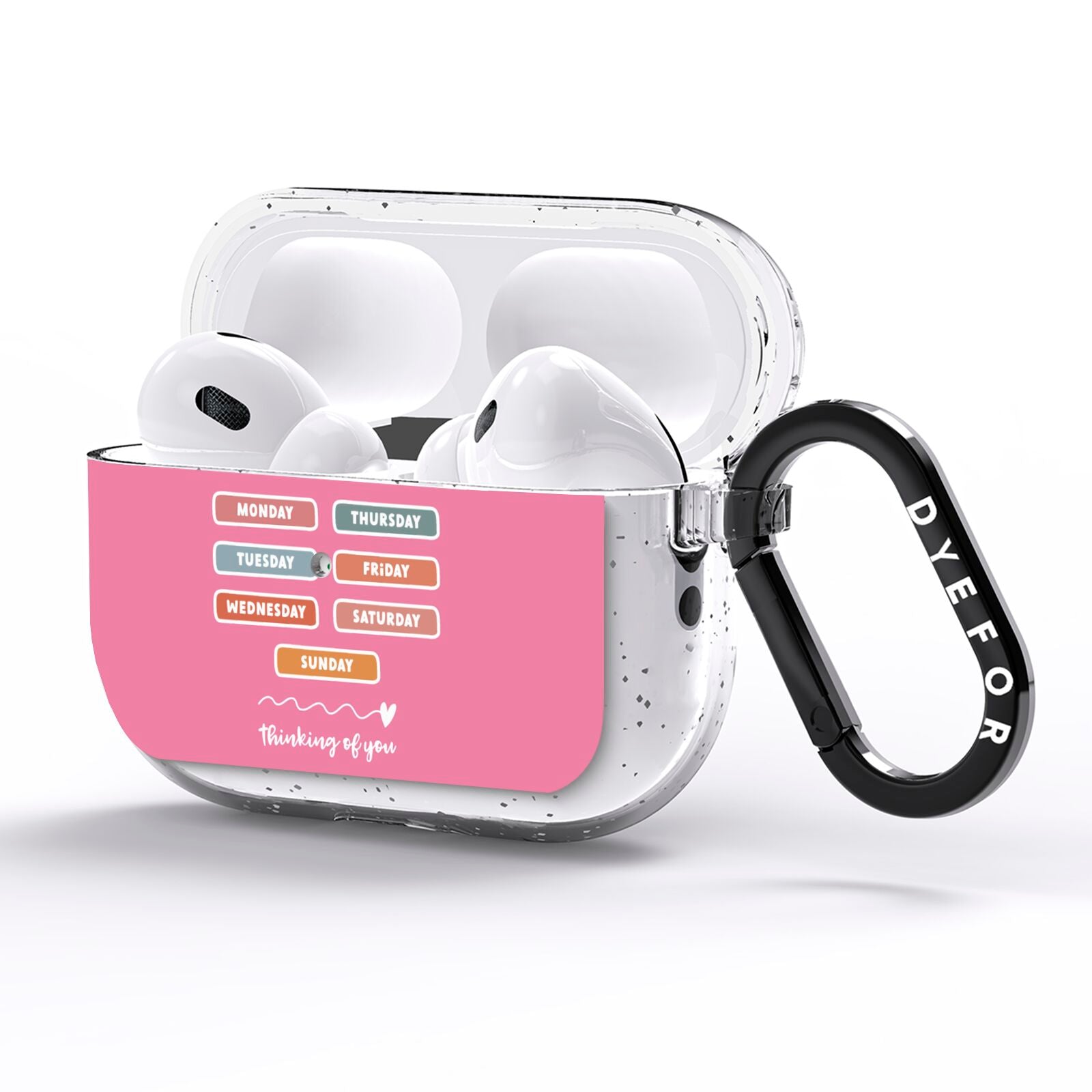 Thinking of You AirPods Pro Glitter Case Side Image