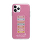 Thinking of You Apple iPhone 11 Pro Max in Silver with Bumper Case