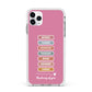 Thinking of You Apple iPhone 11 Pro Max in Silver with White Impact Case