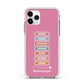 Thinking of You Apple iPhone 11 Pro in Silver with White Impact Case