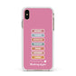 Thinking of You Apple iPhone Xs Max Impact Case White Edge on Gold Phone