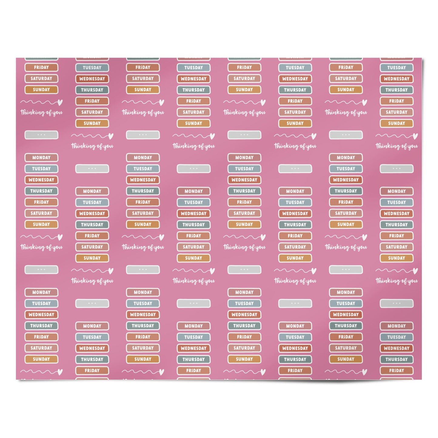 Thinking of You Personalised Wrapping Paper Alternative