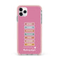 Thinking of You iPhone 11 Pro Max Impact Pink Edge Case