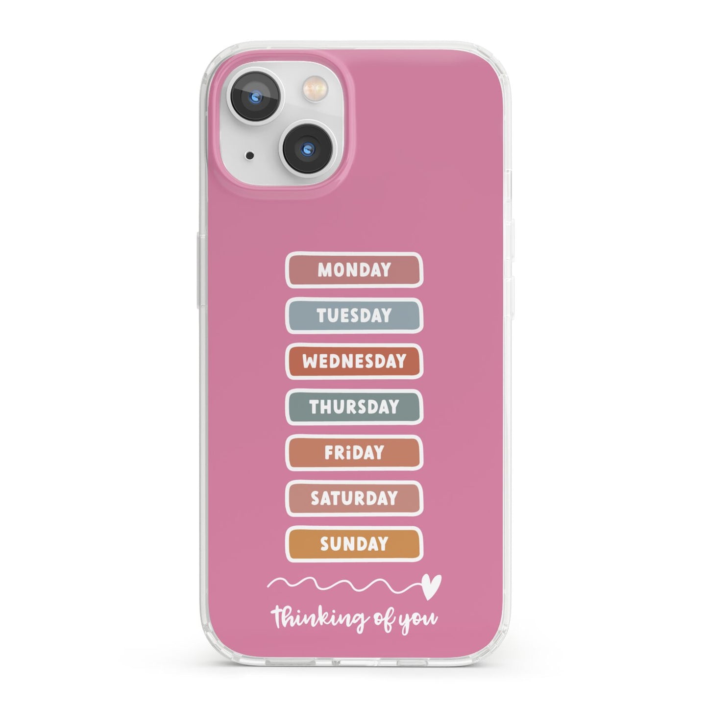 Thinking of You iPhone 13 Clear Bumper Case