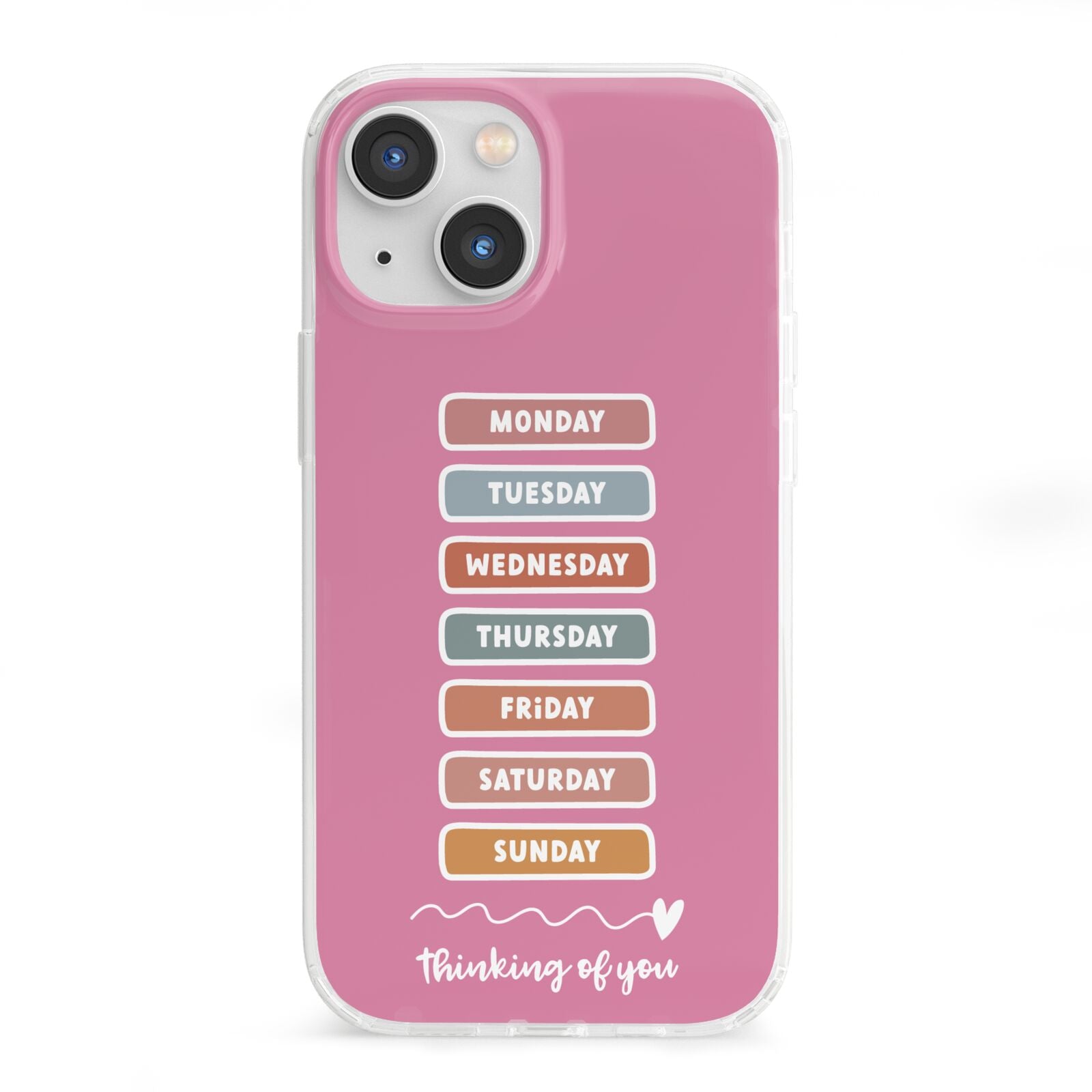 Thinking of You iPhone 13 Mini Clear Bumper Case
