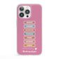 Thinking of You iPhone 13 Pro Clear Bumper Case