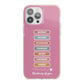 Thinking of You iPhone 13 Pro Max TPU Impact Case with Pink Edges