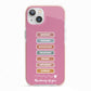 Thinking of You iPhone 13 TPU Impact Case with Pink Edges