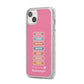 Thinking of You iPhone 14 Plus Glitter Tough Case Starlight Angled Image