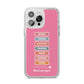 Thinking of You iPhone 14 Pro Max Clear Tough Case Silver