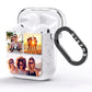 Three Image Horizontal Collage AirPods Glitter Case Side Image