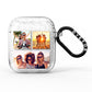 Three Image Horizontal Collage AirPods Glitter Case