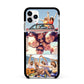 Three Photo Apple iPhone 11 Pro Max in Silver with Black Impact Case