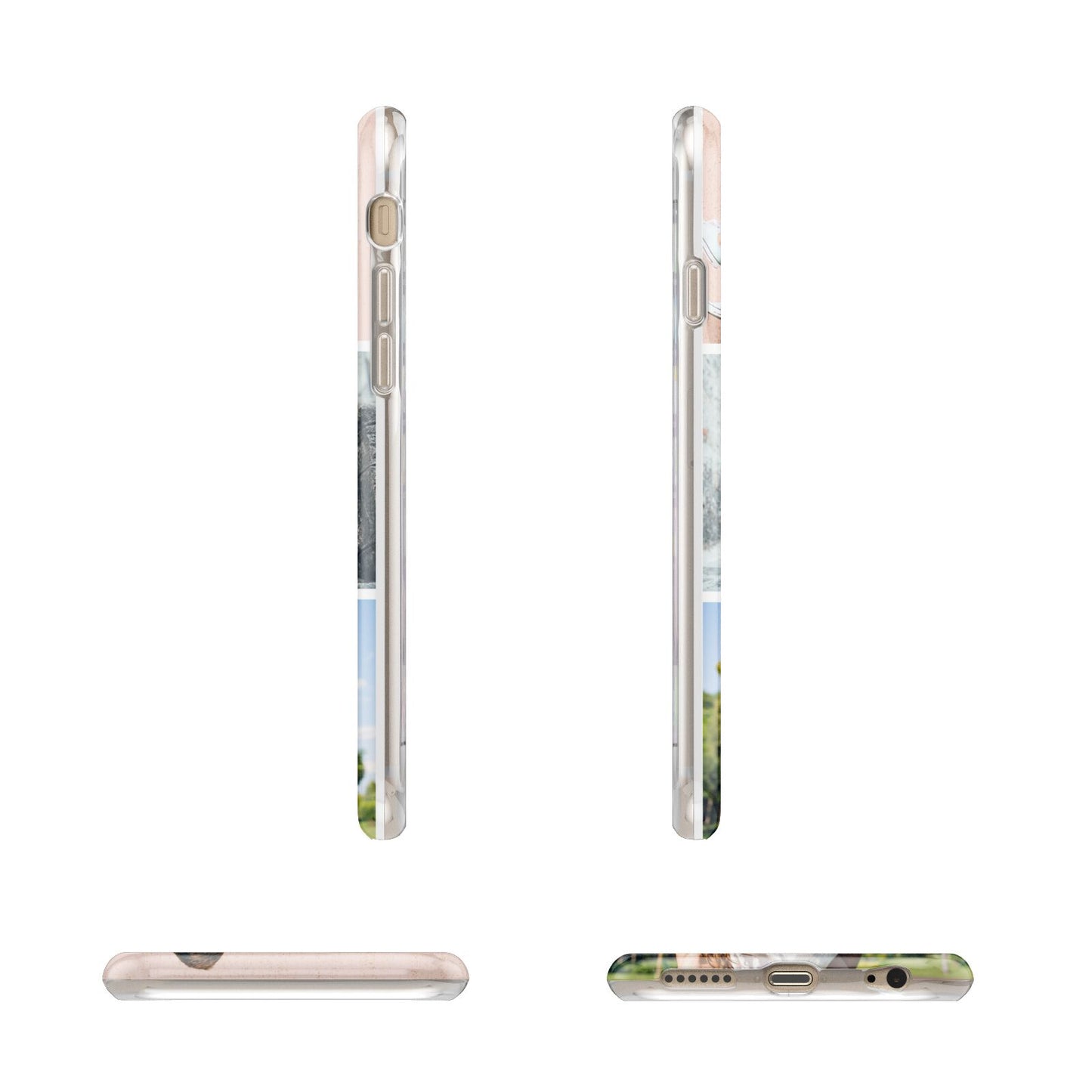 Three Photo Collage Apple iPhone 6 3D Wrap Tough Case Alternative Image Angles