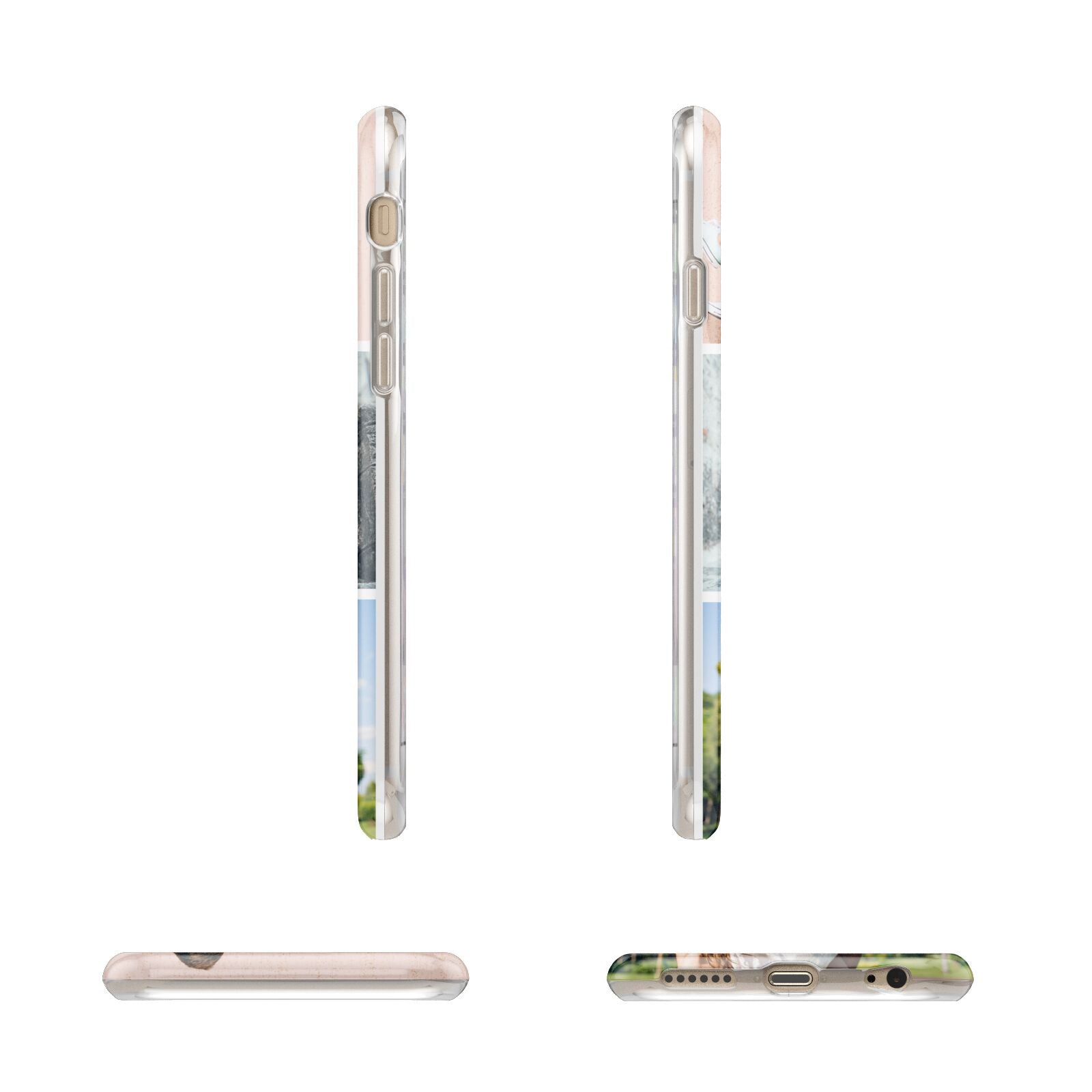 Three Photo Collage Apple iPhone 6 3D Wrap Tough Case Alternative Image Angles